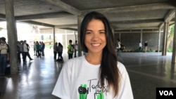 Gabriela Barrios, estudiante venezolana. Foto: Carolina Alcalde. Nov. 14 de 2019.
