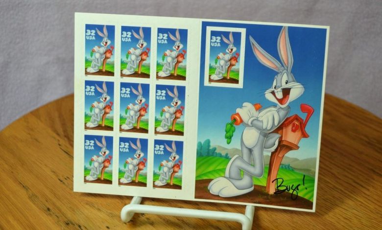 Servicio postal lanzó las estampillas de Bugs Bunny a nivel